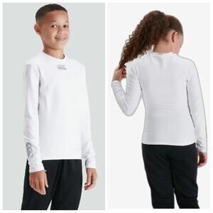 Unisex Canterbury White Thermoreg Baselayer Long Sleeve sz S